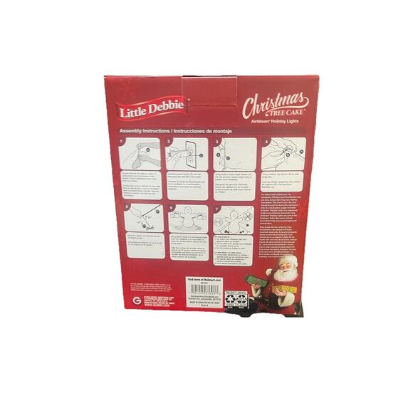 Little Debbie Viral Inflatable Lighted 4.5 Ft Christmas Tree In White Vanilla - Picture 5 of 10